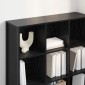 vidaXL Βιβλιοθήκη 99.5 x 30 x 108.5 εκ Επεξεργασμένο Ξύλο Μαύρη Οξυά