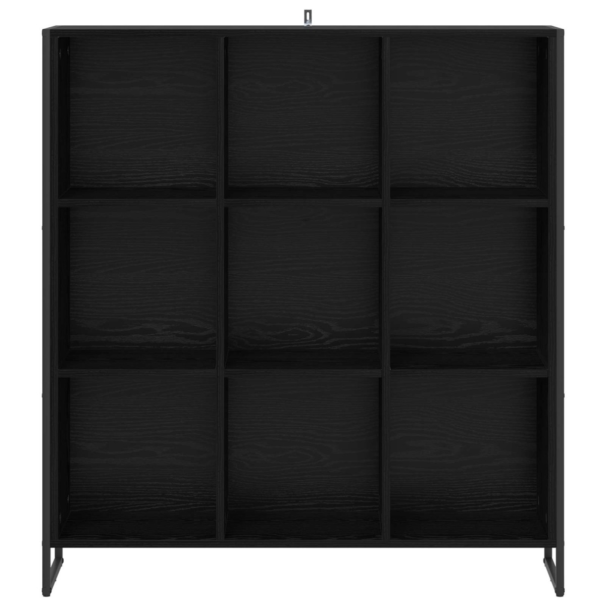 vidaXL Βιβλιοθήκη 99.5 x 30 x 108.5 εκ Επεξεργασμένο Ξύλο Μαύρη Οξυά