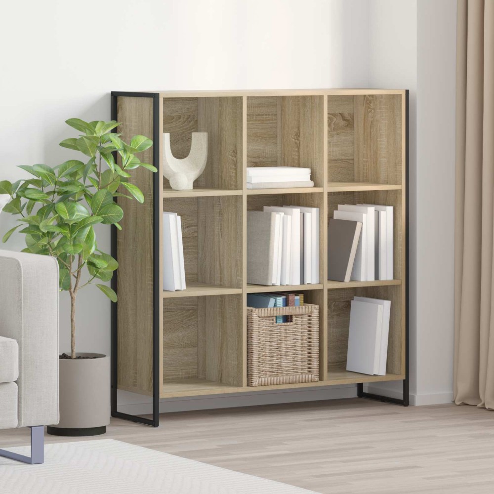vidaXL Βιβλιοθήκη 99.5 x 30 x 108.5 εκ Επεξεργασμένο Ξύλο Σονόμα
