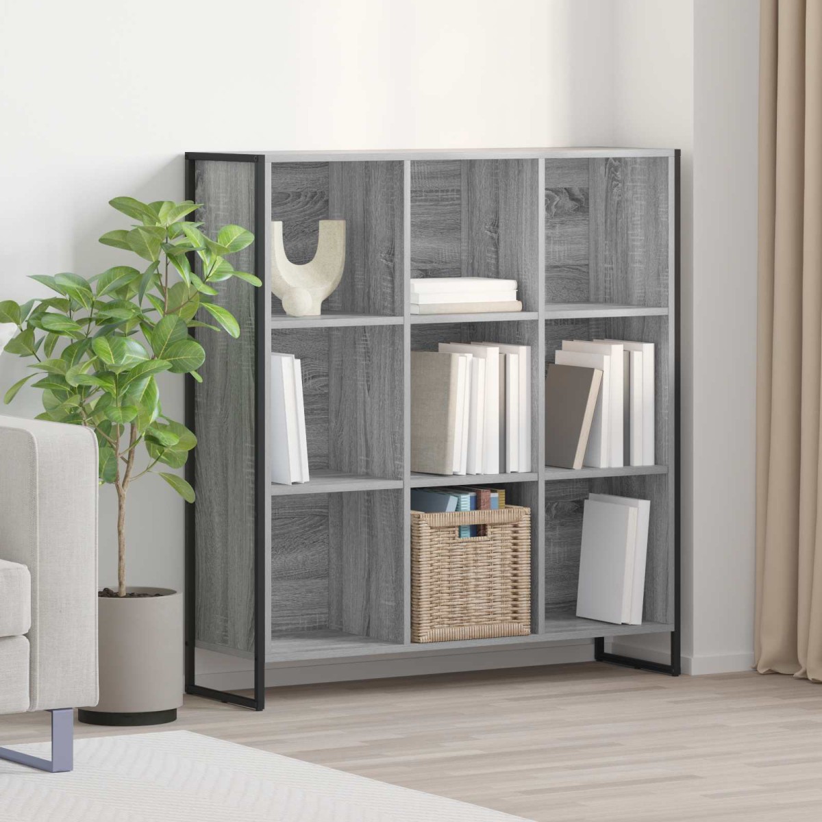 vidaXL Βιβλιοθήκη 99.5 x 30 x 108.5 εκ Επεξεργασμένο Ξύλο