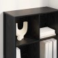 vidaXL Βιβλιοθήκη 99.5 x 30 x 108.5 εκ Επεξεργασμένο Ξύλο Μαύρη Οξυά