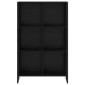 vidaXL Βιβλιοθήκη 99.5 x 30 x 108.5 εκ Επεξεργασμένο Ξύλο Μαύρη Οξυά