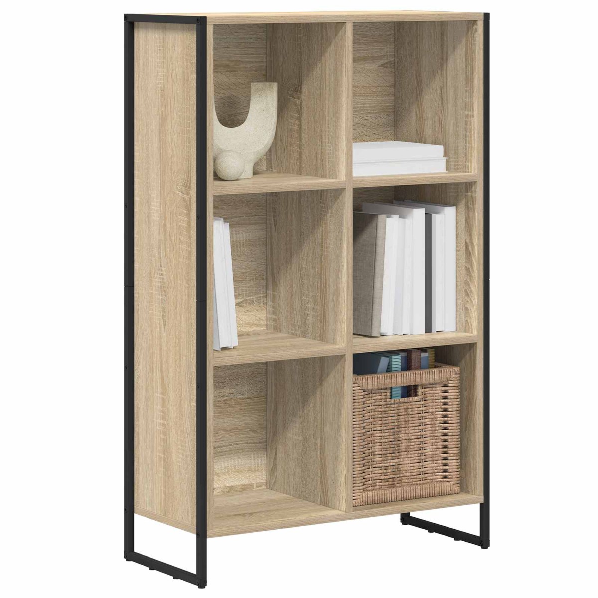 vidaXL Βιβλιοθήκη 99.5 x 30 x 108.5 εκ Επεξεργασμένο Ξύλο Σονόμα