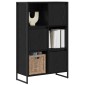 vidaXL Βιβλιοθήκη 68 x 30 x 108.5 εκ. Επεξεργασμένο Ξύλο Μαύρη Οξυά