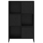 vidaXL Βιβλιοθήκη 68 x 30 x 108.5 εκ. Επεξεργασμένο Ξύλο Μαύρη Οξυά