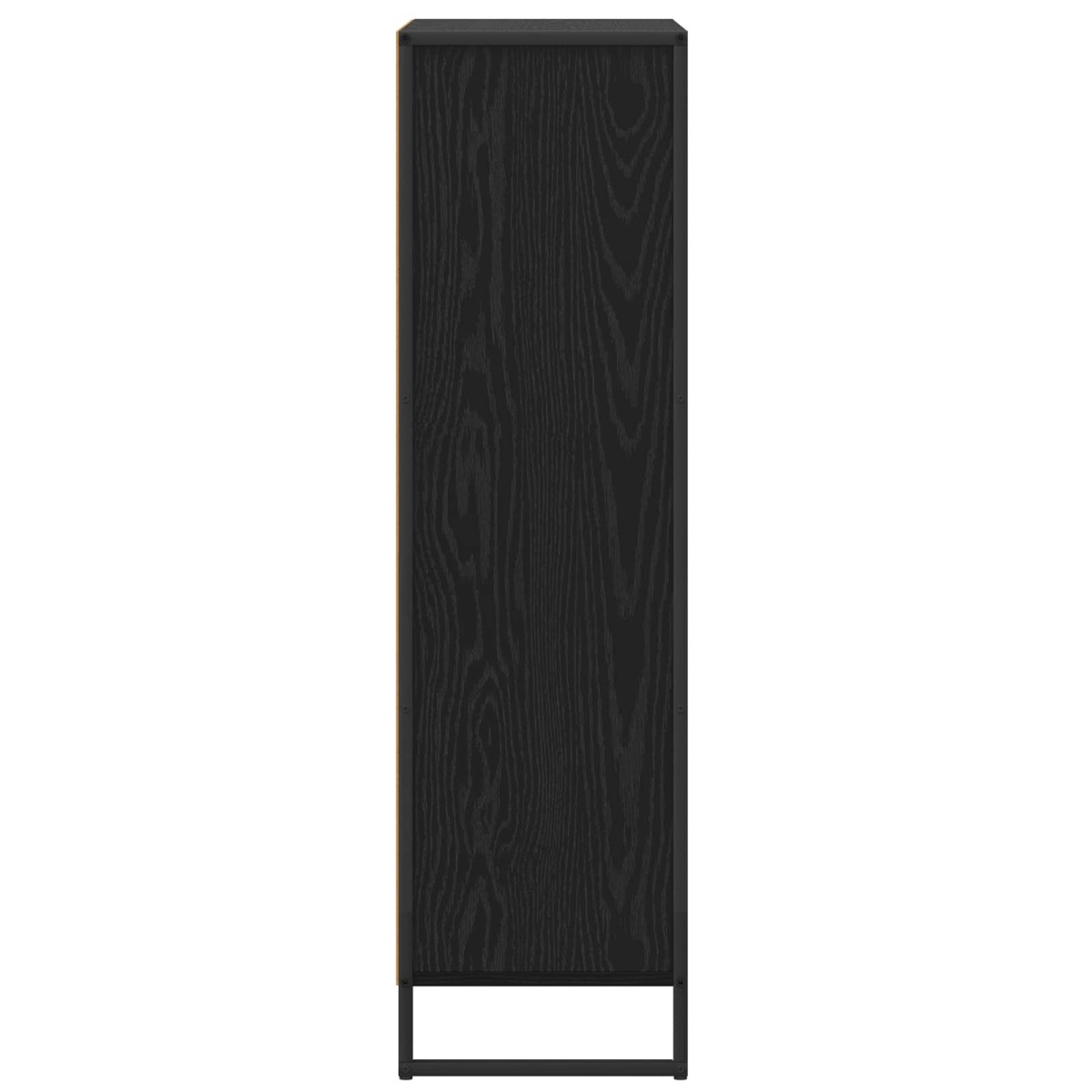 vidaXL Βιβλιοθήκη 68 x 30 x 108.5 εκ. Επεξεργασμένο Ξύλο Μαύρη Οξυά