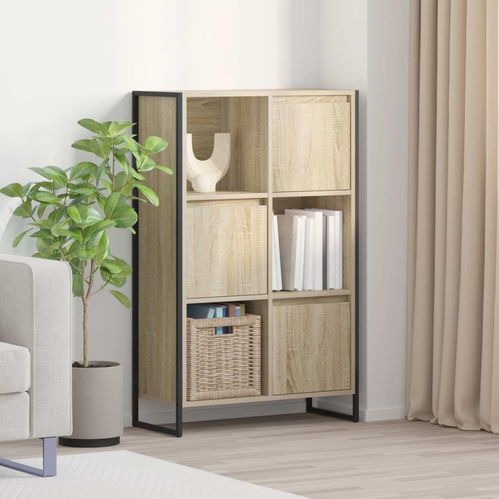 vidaXL Βιβλιοθήκη 68 x 30 x 108.5 εκ. Επεξεργασμένο Ξύλο Σονόμα
