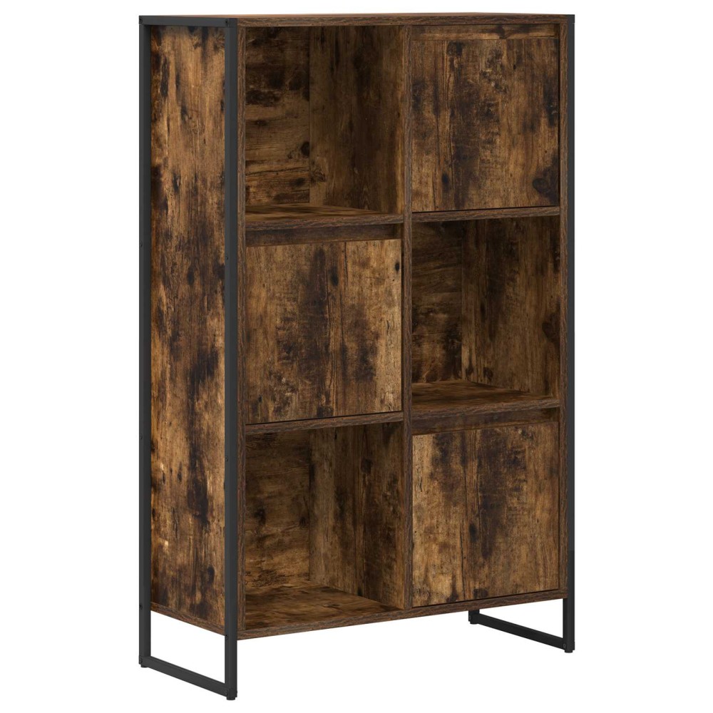 vidaXL Βιβλιοθήκη 68 x 30 x 108.5 εκ. Επεξεργασμένο Ξύλο Καπνιστό Δρύς