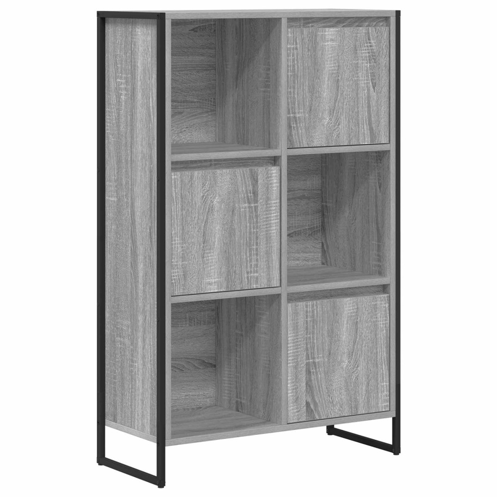 vidaXL Βιβλιοθήκη 68 x 30 x 108.5 εκ. Επεξεργασμένο Ξύλο Γκρίζο Σονομα