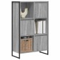 vidaXL Βιβλιοθήκη 68 x 30 x 108.5 εκ. Επεξεργασμένο Ξύλο Γκρίζο Σονομα