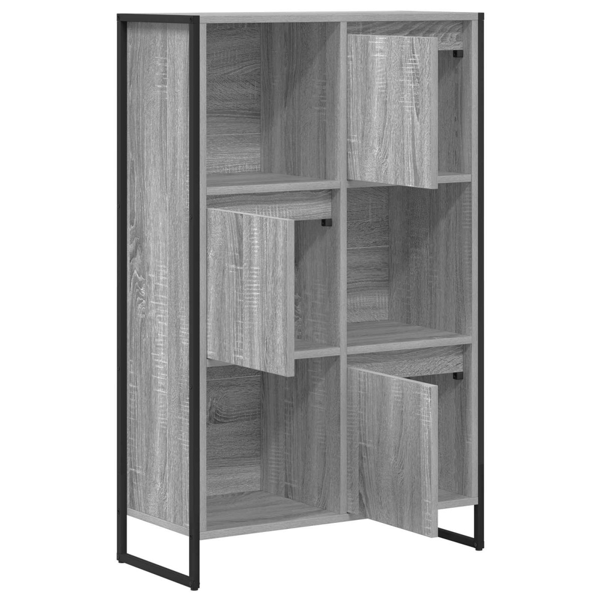 vidaXL Βιβλιοθήκη 68 x 30 x 108.5 εκ. Επεξεργασμένο Ξύλο Γκρίζο Σονομα
