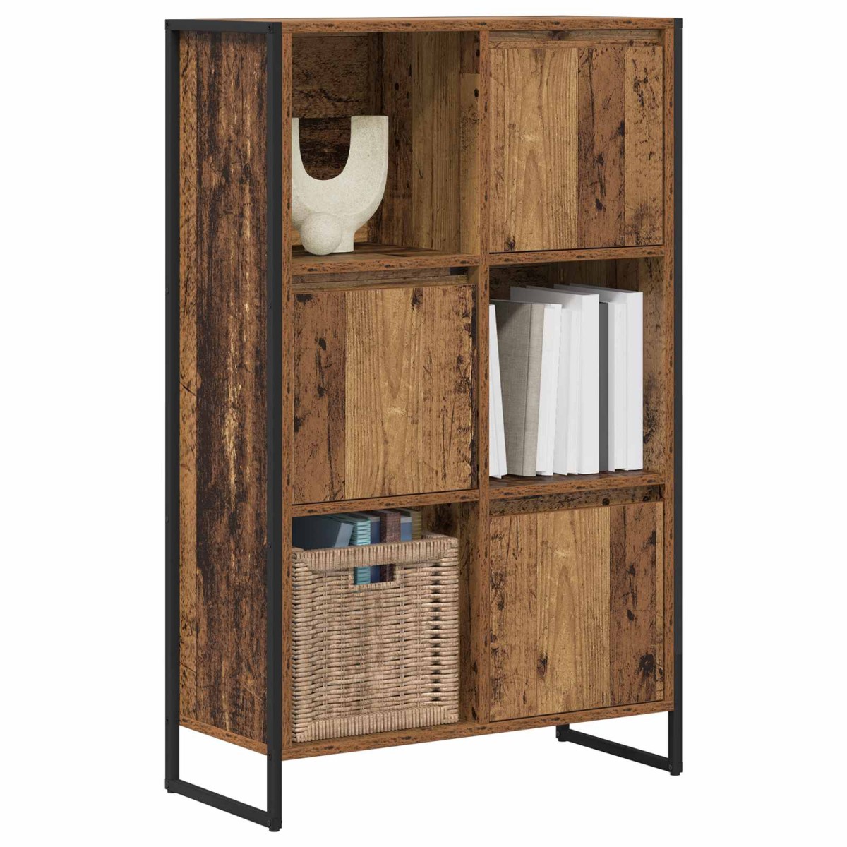 vidaXL Βιβλιοθήκη 68 x 30 x 108.5 εκ. Επεξεργασμένο Ξύλο Παλιό Ξύλο