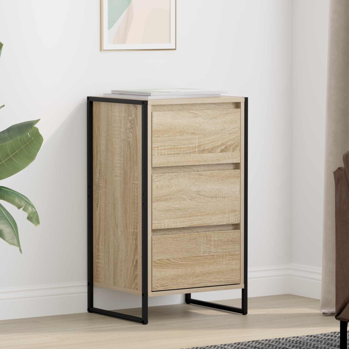 vidaXL Πλαϊνό γραφείο Σονόμα 42 x 36 x 75.5 εκ. Επεξεργασμένο Ξύλο