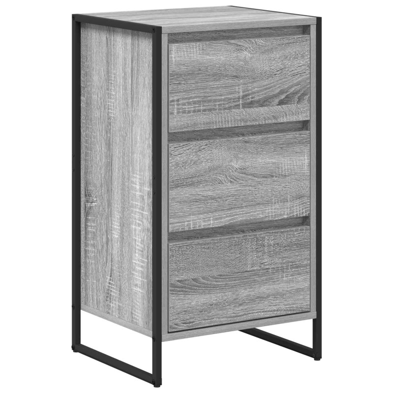 vidaXL Πλαϊνό γραφείο Γκρίζο Σονομα 42 x 36 x 75.5 εκ.