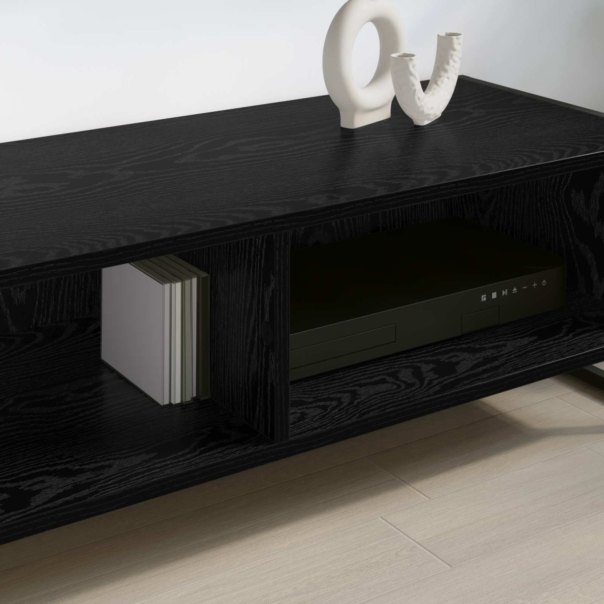 vidaXL Ντουλάπι TV 100 x 36.5 x 30.5 εκ Μαύρη Οξυά Επεξεργασμένο Ξύλο