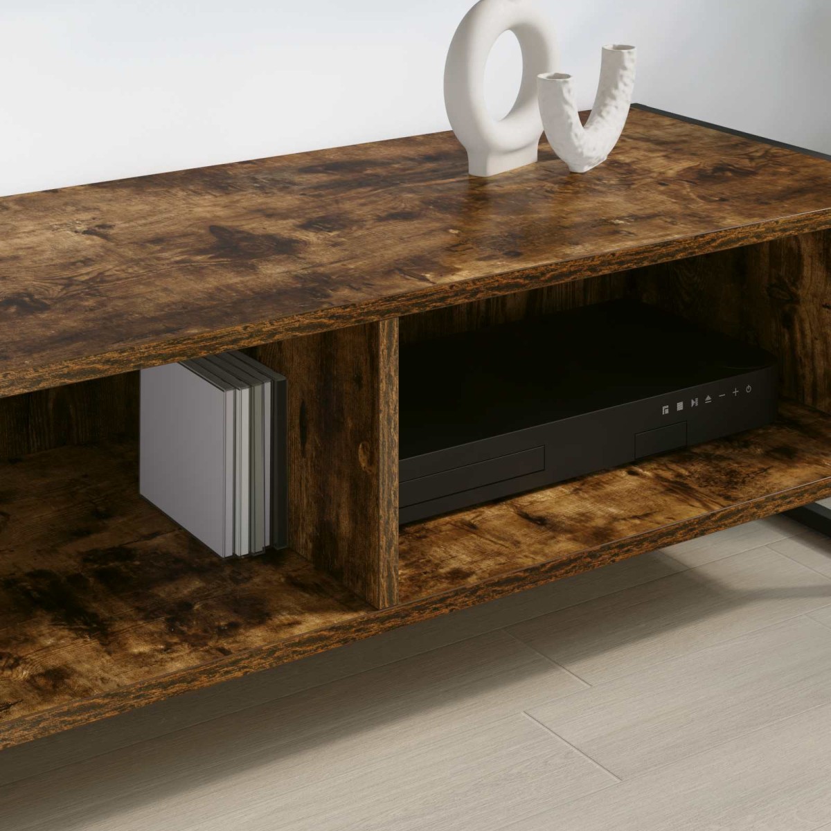 vidaXL Ντουλάπι TV 100 x 36.5 x 30.5 εκ Καπνιστό Δρύς