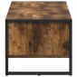 vidaXL Ντουλάπι TV 100 x 36.5 x 30.5 εκ Καπνιστό Δρύς