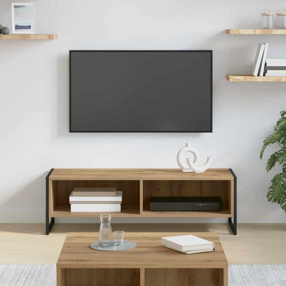 vidaXL Ντουλάπι TV 100 x 36.5 x 30.5 εκ Καρυδιά Χειροποίητης Εργασίας