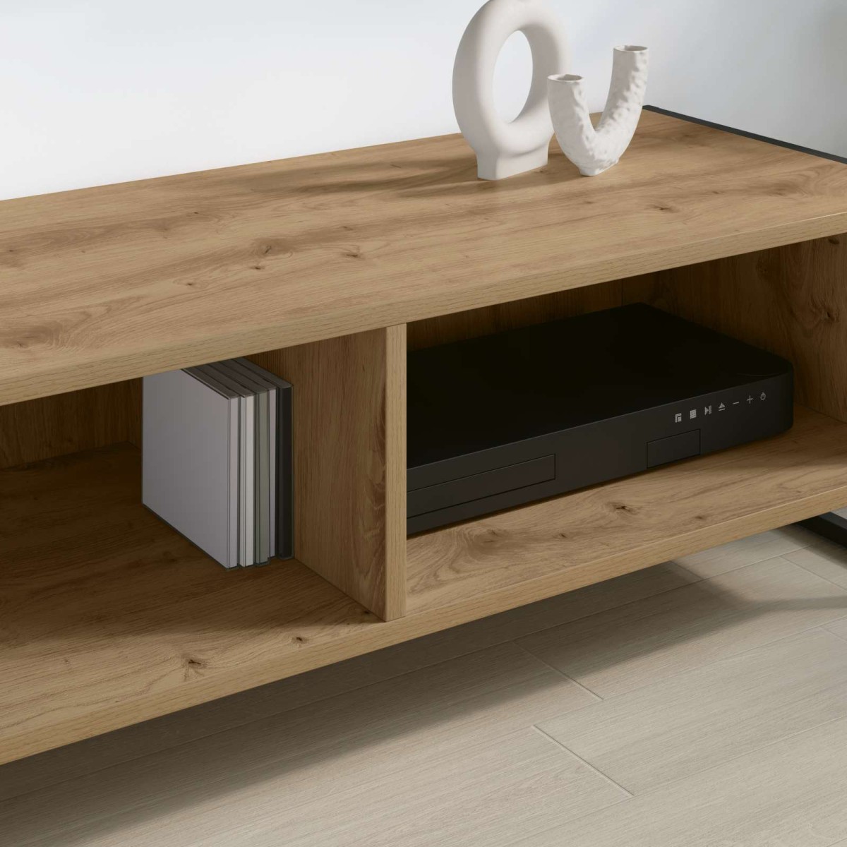 vidaXL Ντουλάπι TV 100 x 36.5 x 30.5 εκ Καρυδιά Χειροποίητης Εργασίας