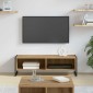 vidaXL Ντουλάπι TV 100 x 36.5 x 30.5 εκ Καρυδιά Χειροποίητης Εργασίας