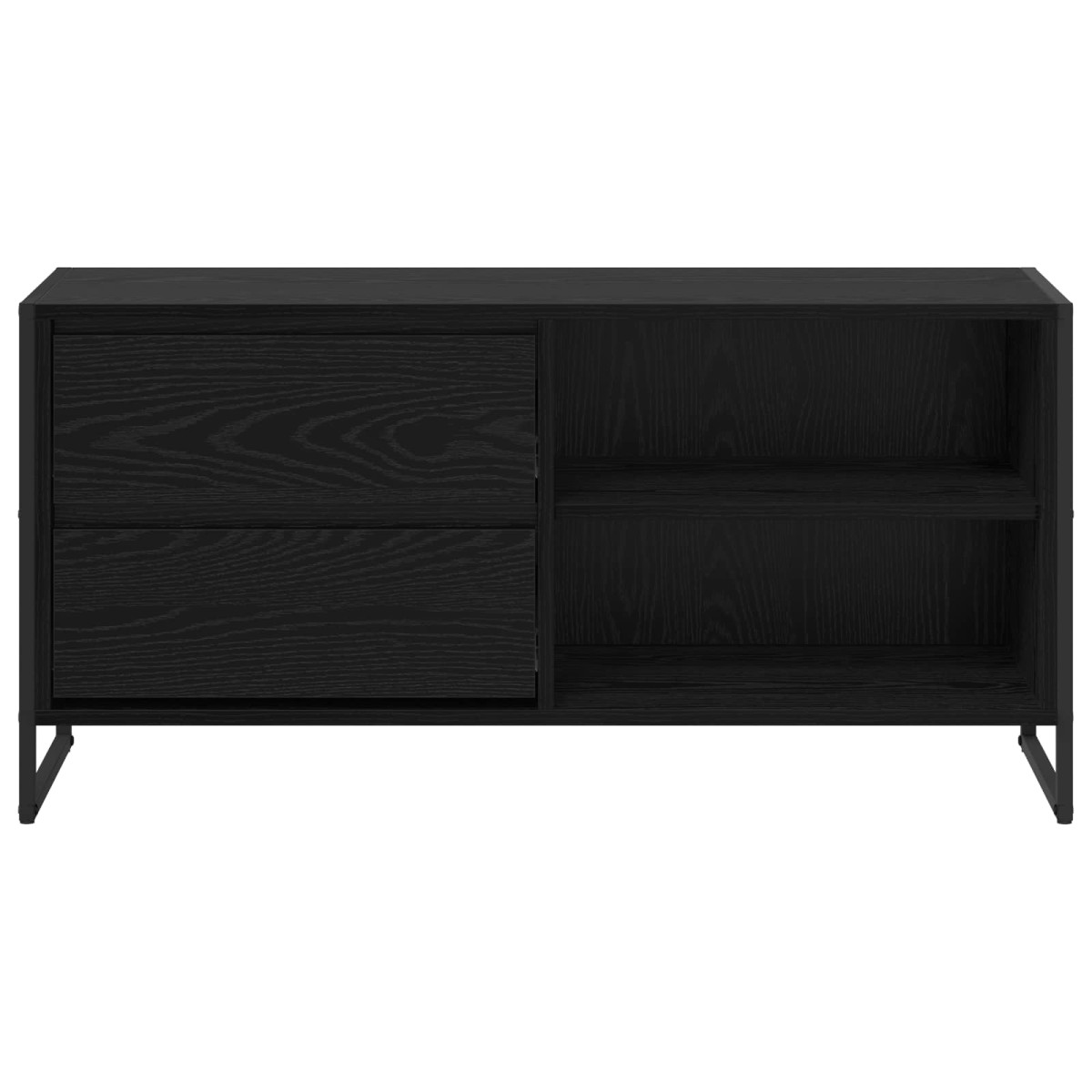 vidaXL Ντουλάπι TV 100 x 36 x 49,5 εκ Μαύρη Οξυά Επεξεργασμένο Ξύλο