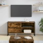 vidaXL Ντουλάπι TV 100 x 36 x 49,5 εκ Καπνιστό Δρύς Επεξεργασμένο Ξύλο