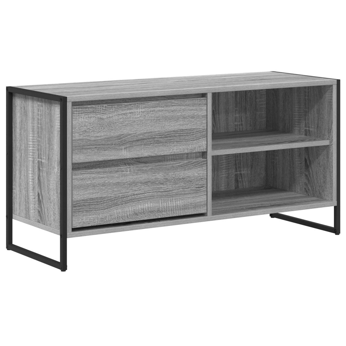 vidaXL Ντουλάπι TV 100 x 36 x 49,5 εκ Γκρίζο Σονομα Επεξεργασμένο Ξύλο