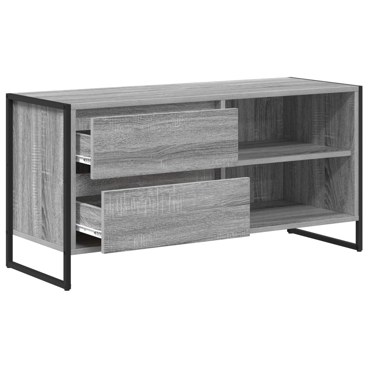 vidaXL Ντουλάπι TV 100 x 36 x 49,5 εκ Γκρίζο Σονομα Επεξεργασμένο Ξύλο