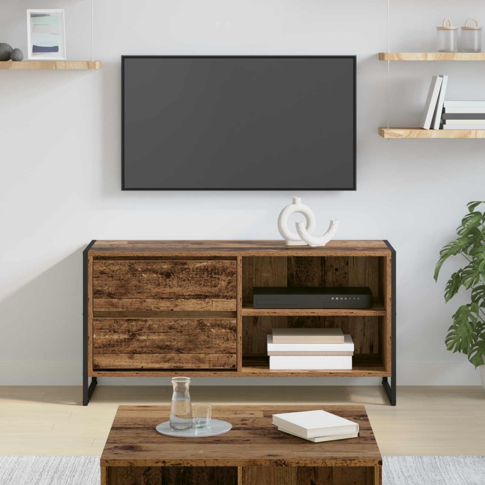 vidaXL Ντουλάπι TV 100 x 36 x 49,5 εκ Παλιό Ξύλο Επεξεργασμένο Ξύλο