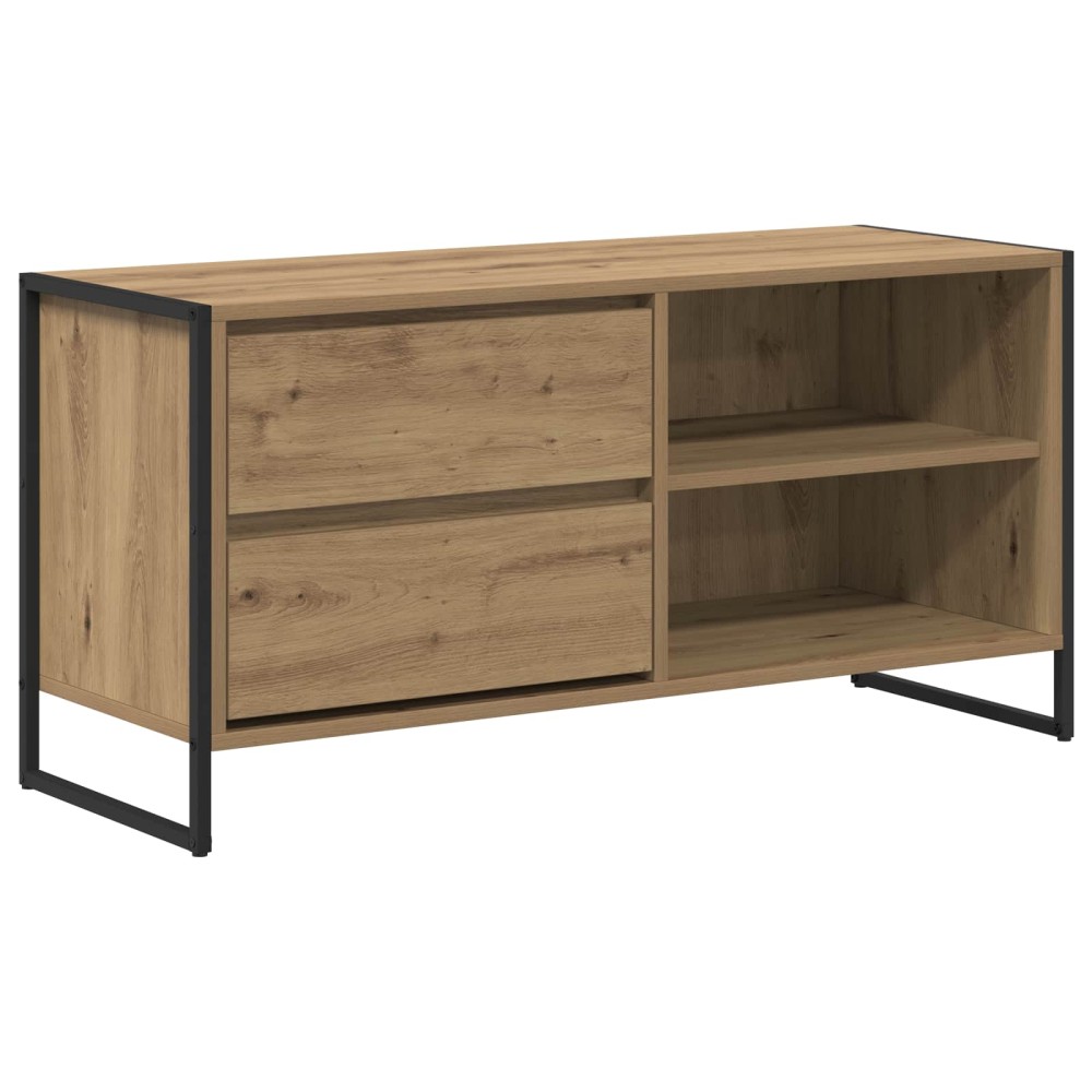 vidaXL Ντουλάπι TV 100 x 36 x 49,5 εκ Καρυδιά Χειροποίητης Εργασίας