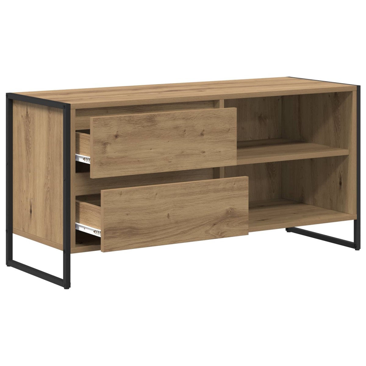 vidaXL Ντουλάπι TV 100 x 36 x 49,5 εκ Καρυδιά Χειροποίητης Εργασίας
