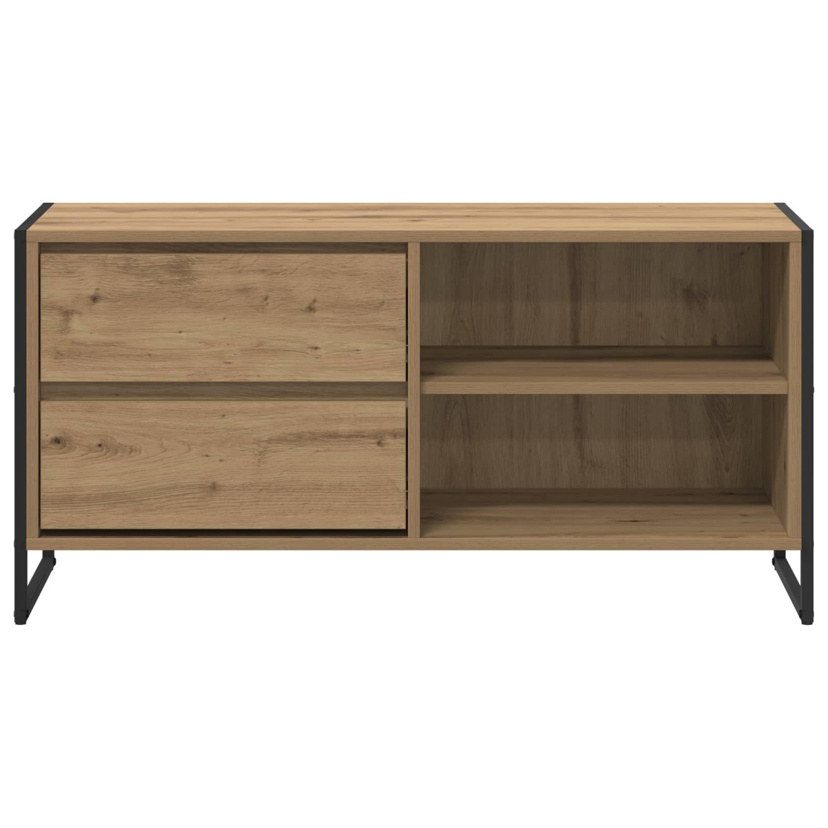 vidaXL Ντουλάπι TV 100 x 36 x 49,5 εκ Καρυδιά Χειροποίητης Εργασίας