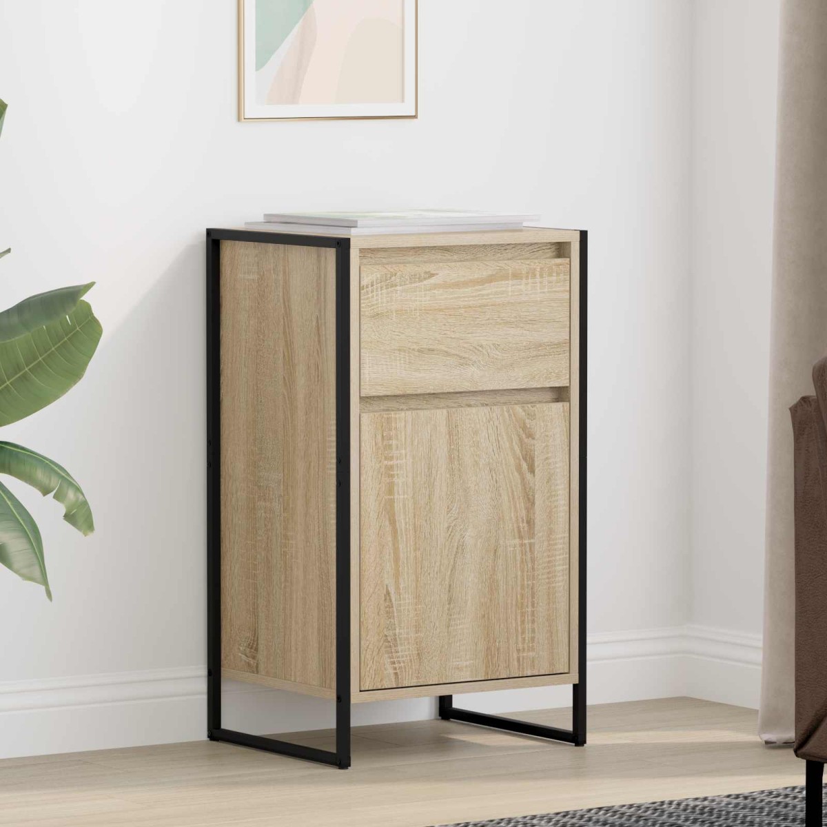 vidaXL Πλαϊνό γραφείο Σονόμα 43 x 36 x 75,5 εκ. Επεξεργασμένο Ξύλο