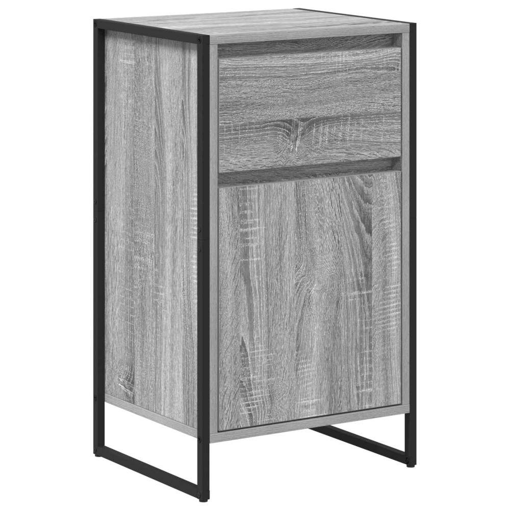 vidaXL Πλαϊνό γραφείο Γκρίζο Σονομα 43 x 36 x 75,5 εκ.