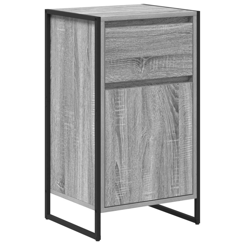 vidaXL Πλαϊνό γραφείο Γκρίζο Σονομα 43 x 36 x 75,5 εκ.