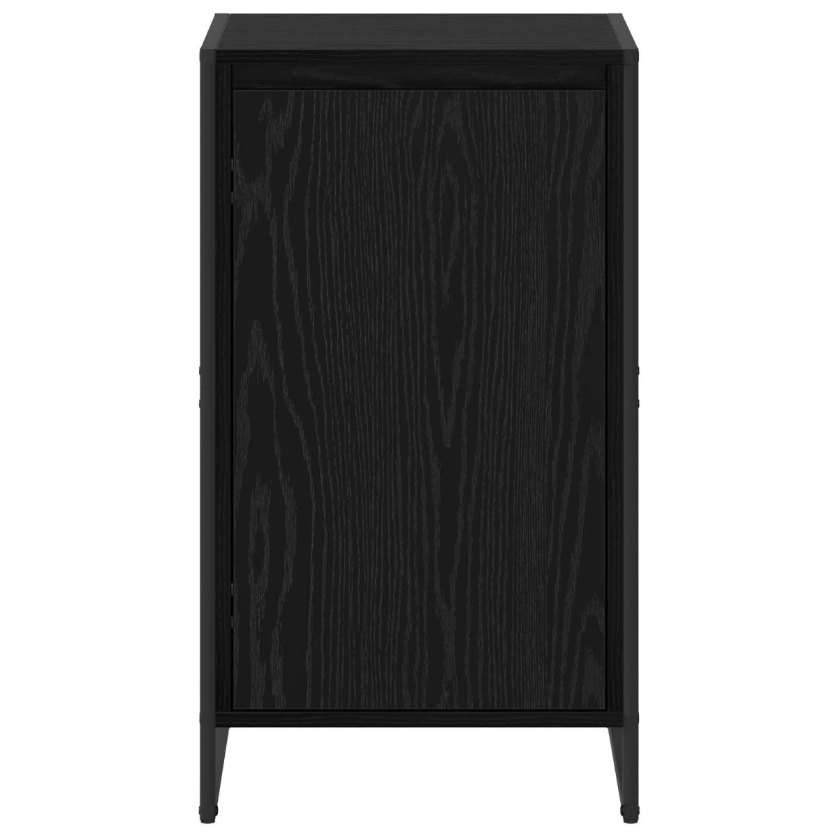 vidaXL Πλαϊνό γραφείο Μαύρη Οξυά 43 x 36 x 75,5 εκ. Επεξεργασμένο Ξύλο