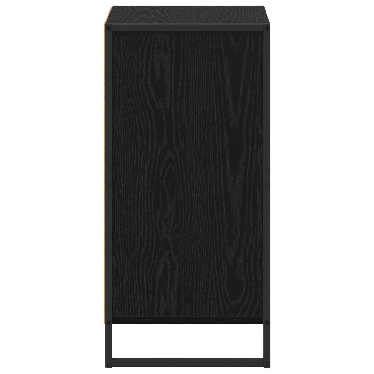 vidaXL Πλαϊνό γραφείο Μαύρη Οξυά 43 x 36 x 75,5 εκ. Επεξεργασμένο Ξύλο