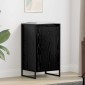 vidaXL Πλαϊνό γραφείο Μαύρη Οξυά 43 x 36 x 75,5 εκ. Επεξεργασμένο Ξύλο