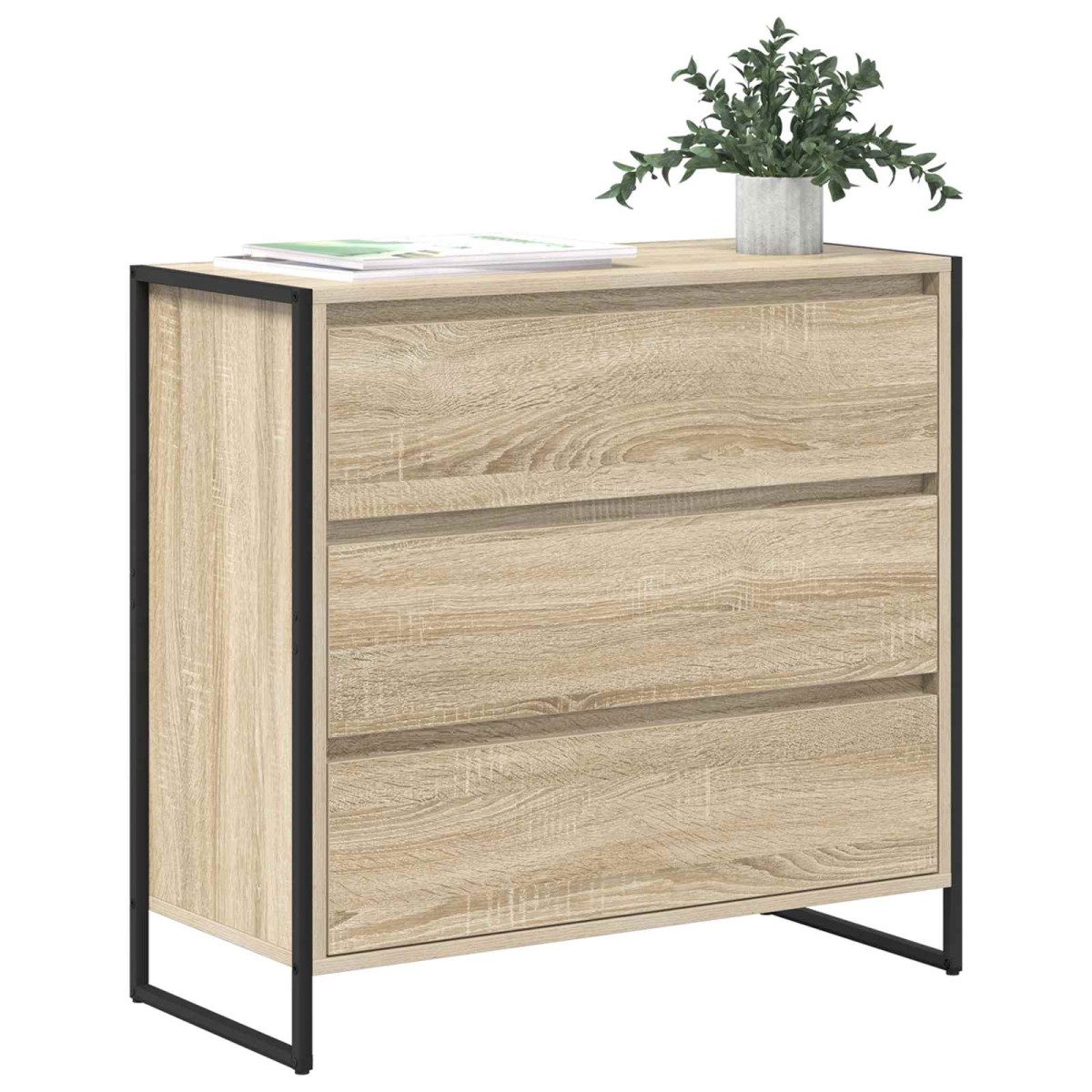vidaXL Πλαϊνό γραφείο Σονόμα 79 x 36 x 75.5 εκ. Επεξεργασμένο Ξύλο