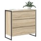 vidaXL Πλαϊνό γραφείο Σονόμα 79 x 36 x 75.5 εκ. Επεξεργασμένο Ξύλο