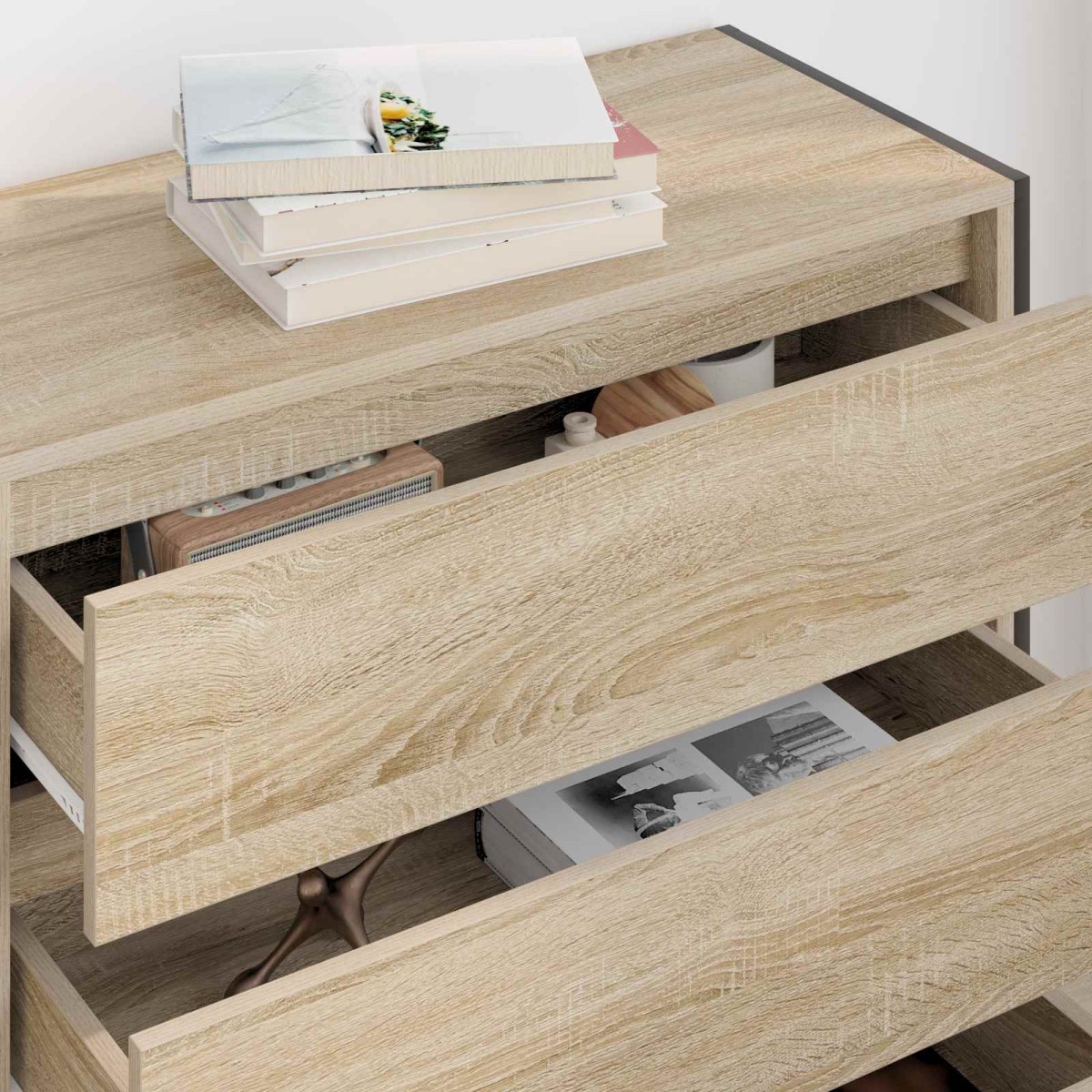 vidaXL Πλαϊνό γραφείο Σονόμα 79 x 36 x 75.5 εκ. Επεξεργασμένο Ξύλο