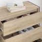 vidaXL Πλαϊνό γραφείο Σονόμα 79 x 36 x 75.5 εκ. Επεξεργασμένο Ξύλο