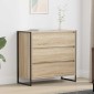 vidaXL Πλαϊνό γραφείο Σονόμα 79 x 36 x 75.5 εκ. Επεξεργασμένο Ξύλο