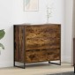 vidaXL Πλαϊνό γραφείο Καπνιστό Δρύς 79 x 36 x 75.5 εκ.