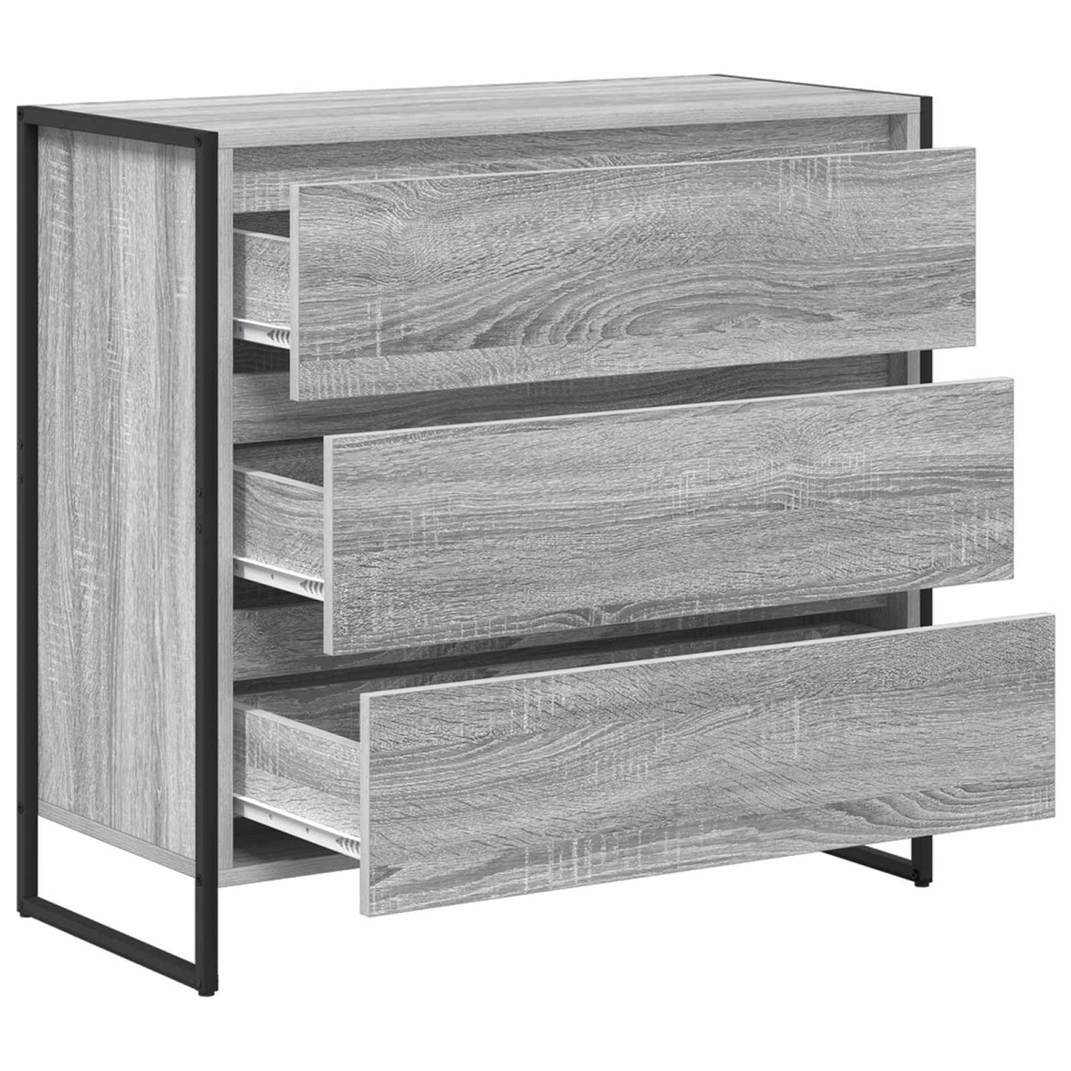 vidaXL Πλαϊνό γραφείο Γκρίζο Σονομα 79 x 36 x 75.5 εκ.