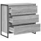 vidaXL Πλαϊνό γραφείο Γκρίζο Σονομα 79 x 36 x 75.5 εκ.