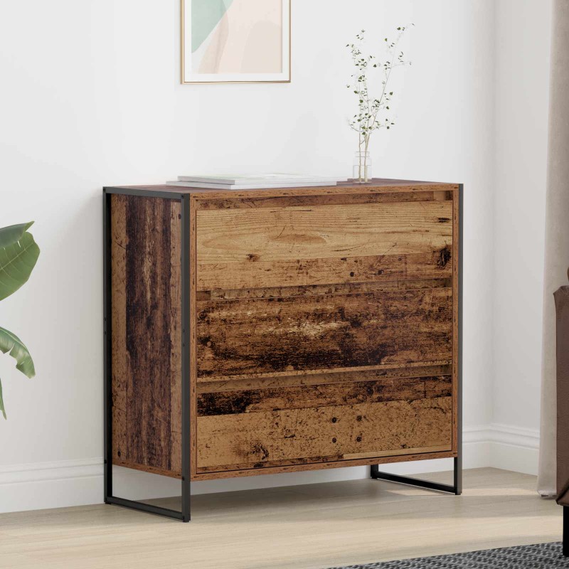 vidaXL Πλαϊνό γραφείο Παλιό Ξύλο 79 x 36 x 75.5 εκ. Επεξεργασμένο Ξύλο