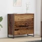 vidaXL Πλαϊνό γραφείο Παλιό Ξύλο 79 x 36 x 75.5 εκ. Επεξεργασμένο Ξύλο