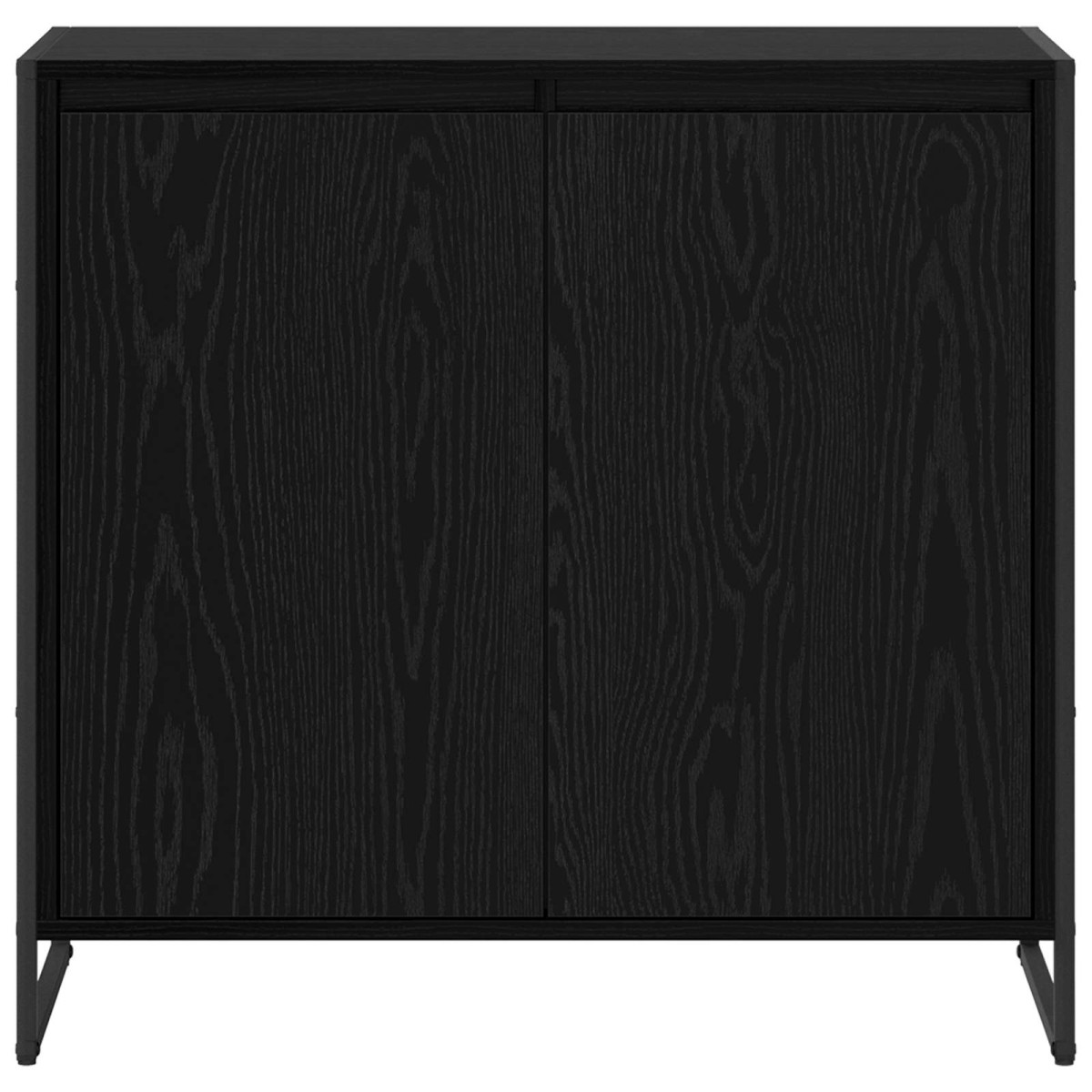 vidaXL Βοηθητικό ντουλάπι Μαύρη Οξυά 79 x 36 x 75 εκ