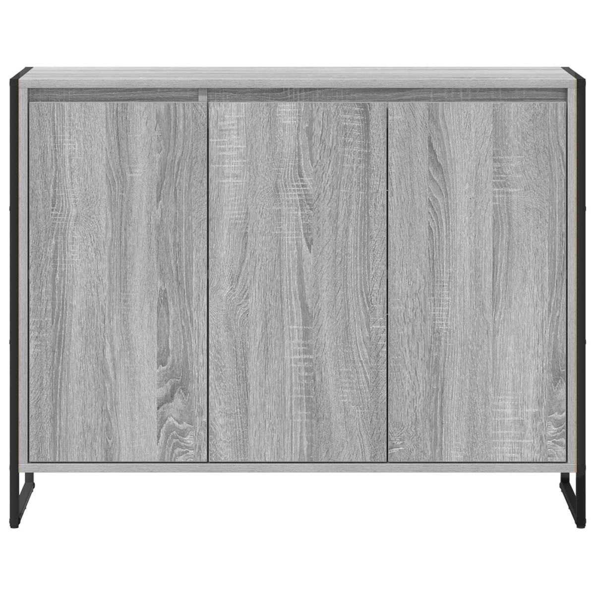 vidaXL Βοηθητικό ντουλάπι Γκρίζο Σονομα 96,5 x 30 x 75 εκ